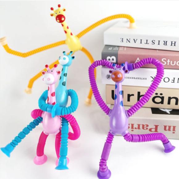 Giraffe Pop Tube LED Light Toy for Stress Relief (3 Options)