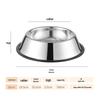 Non-Slip Stainless Steel Pet Food Bowl for Cats & Small Dogs - Thick, Drop-Resistant Design