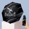 Crystal Palace Football Pattern Printed Mini 5 Folds 8 Ribs Compact Umbrella Windproof Waterproof Lightweight Portable Folding