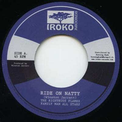 7inch Record WINSTON JARRETT, RIGHTEOUS FLAMES,  - Ride On Natty / Dub BB37 Iroko Records 1976 Europe Reggae, Ska & Dub Used
