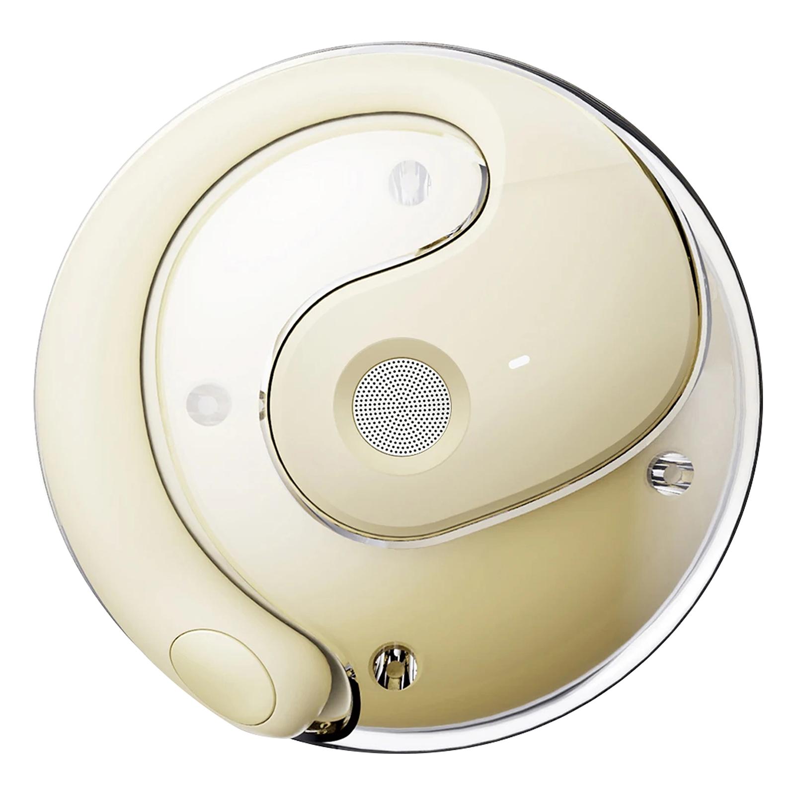 

Coconut Ball Design TWS Bluetooth-compatible Earphone Bone Conduction Ear Hanging Stereo Music Headset Nude