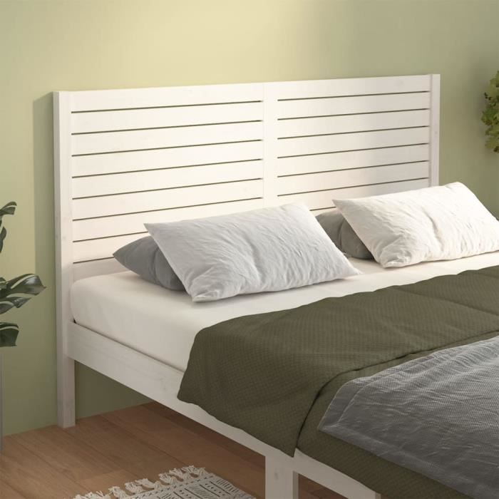 VidaXL Headboard White 166x4x100 Cm Solid Pine Wood 819031