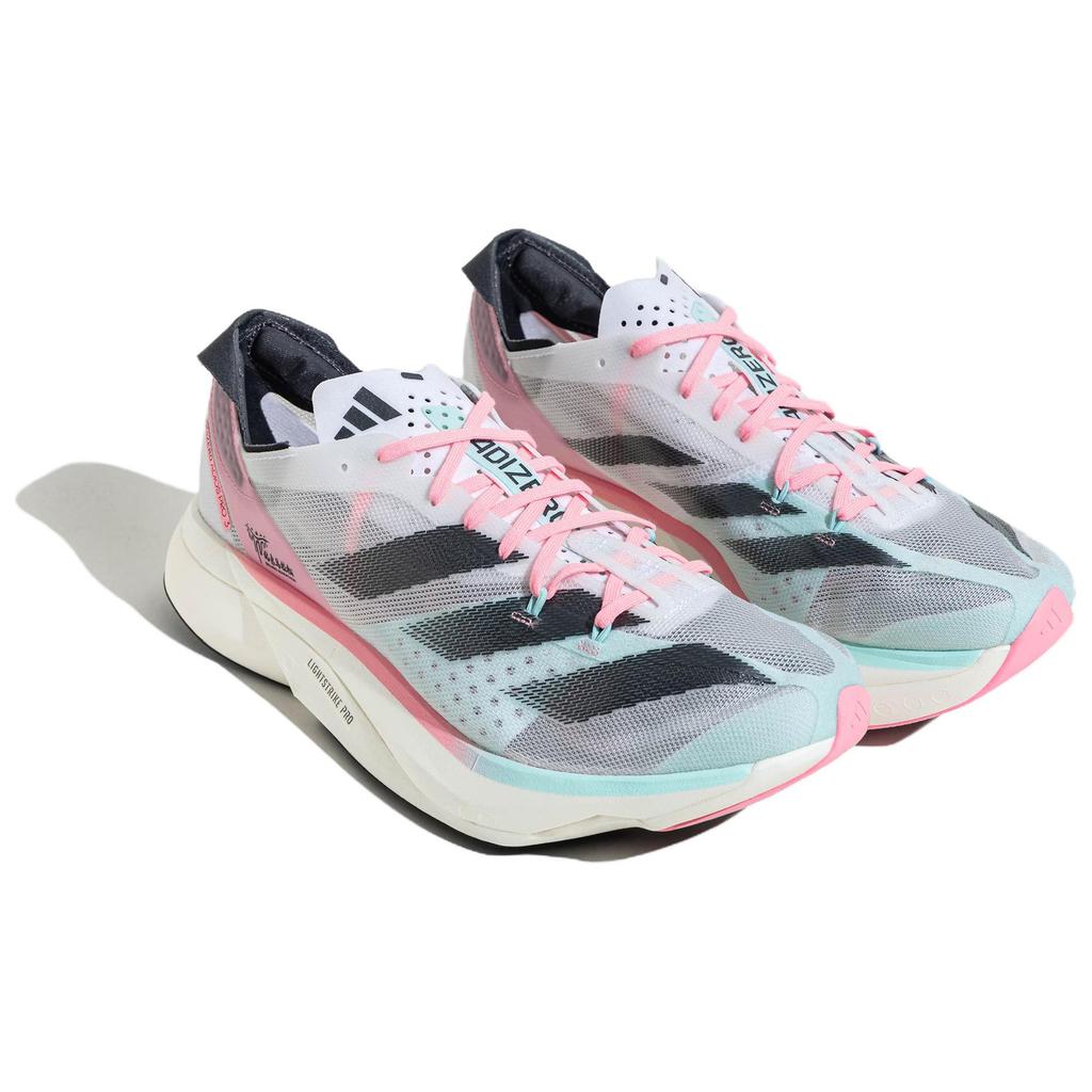 New Adidas Adizero Adios Pro 3 Low Top Running Shoes Unisex White Gray JR2730