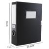 Black Blue A4 File Organizer Box Dustproof Thickened Document Case File Box Plastic File Paper Organizer Office Contract Holder