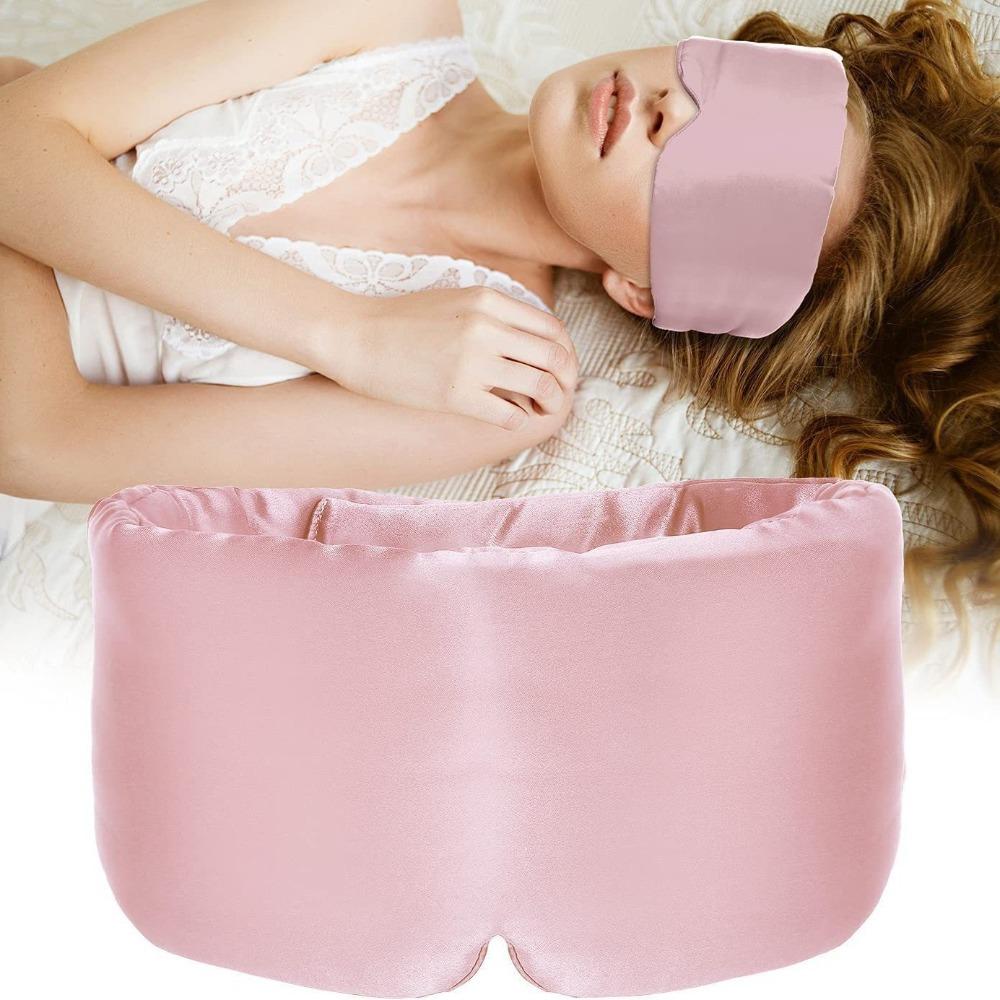 Soft Sleeping Mask Eyepatch Adjustable Headband Eyeshade Patch  for Travel & Nap