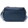 Trendy Bag with One Compartment for Stylish Women Made of Genuine Leather Vintage 22605 Blue