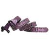 Y2K Punk Strass Nieten Gürtel mit Schlangenleder Muster & Yabby Dekoration