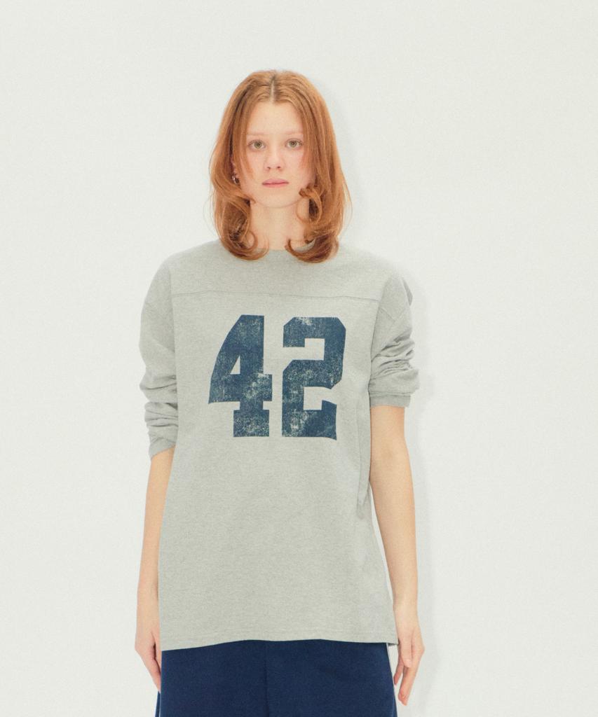 Ialtial 42 Ls T-Shirt Melange Gray