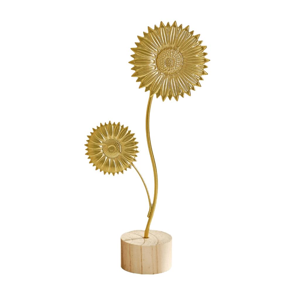 Sunflower Leaves Butterfly Ginkgo Leaf Ornament Hollow Out Metal Art Ornaments Table Top Ornament