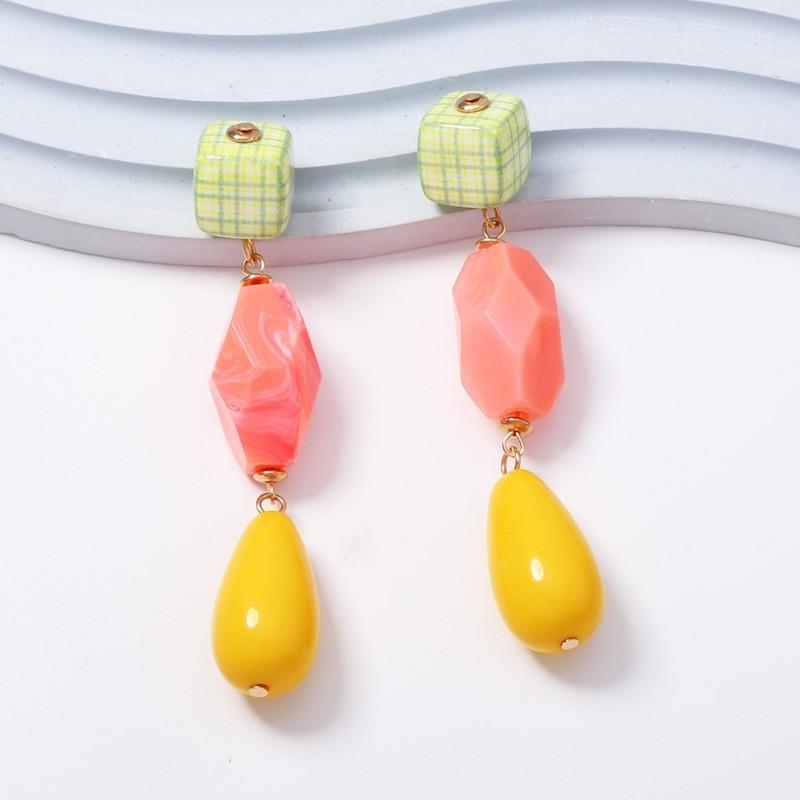 Pinkdudu Irregular Teardrop Earrings Fairy Sweet Geometric Dangles Minimalist Elegant Jewelry for Women PD2752