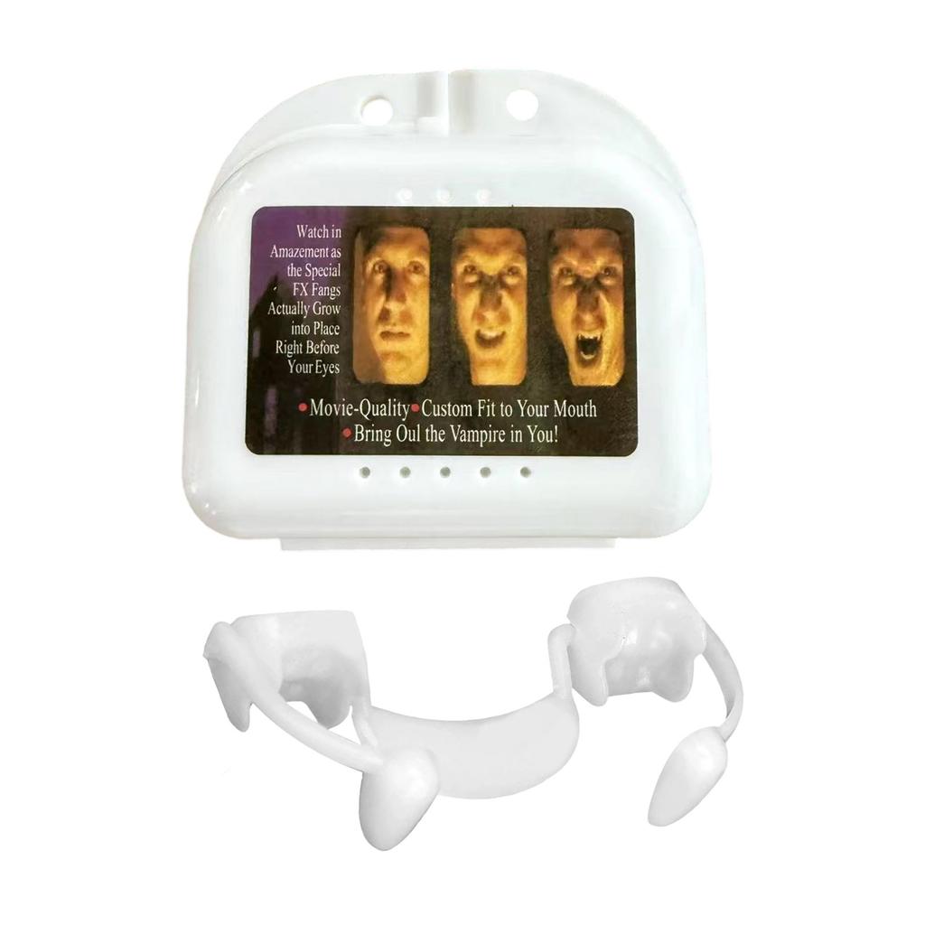 Retractable Realistic Vampires Zombied Fangs Realistic Halloween Vampires Zombied Fangs Horrifying Cosplay Fake Teeth