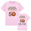 Stevie Wonder Songs in The Key of Life 50th Anniversary Tour T-shirt Cotton Soft Unisex Streetwear Short Sleeve Women Men Tshirt
