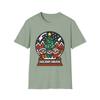 Unisex Softstyle T-Shirt Mens Womens Tees Top Chibi Snowglobe Christmas Village Funny Holiday Design