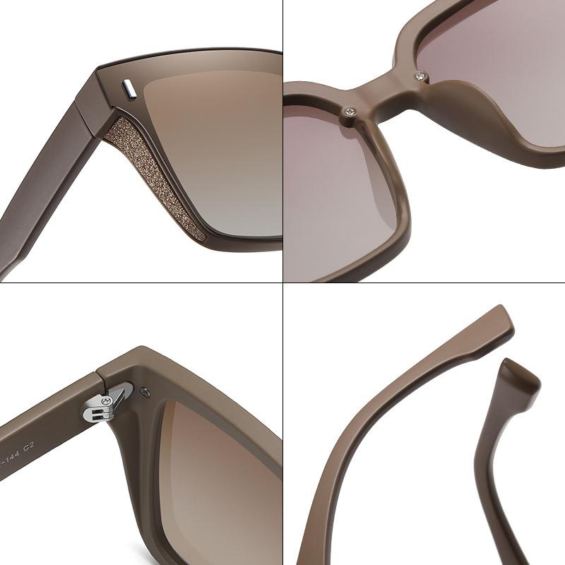 New Polarized Sunglasses Korean Ladies Big Box PC Sunglasses Fashion Travel Sunglasses