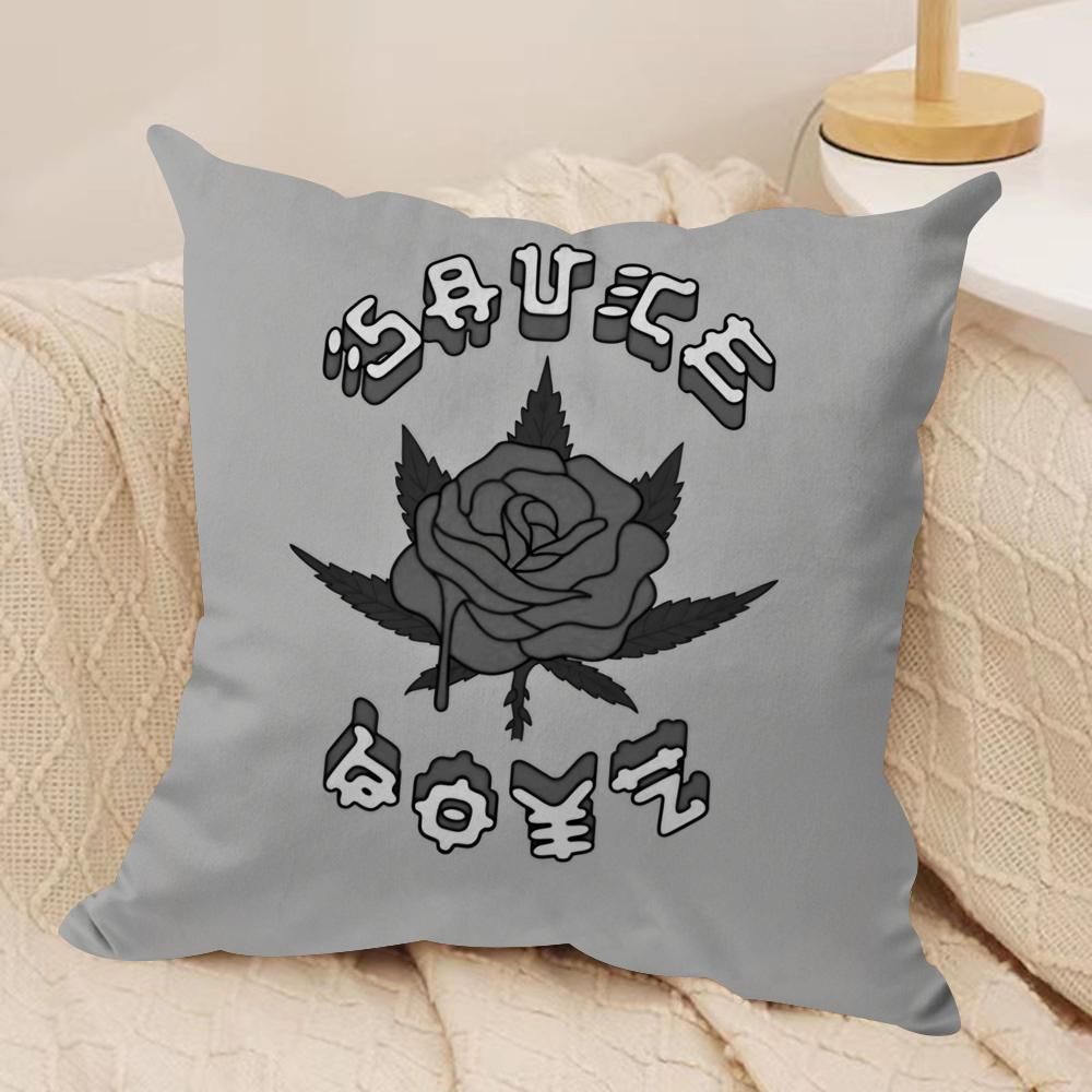 EEladio Carrion SSauce BBoyz Cushion Cover Short plush Doublesided Print Square Throw Pillow Covers Sofa Home Cushion Decor
