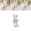 Jinnew Floral Dress Plush Bunny Keychain With Cute Design For Gift And Accessories