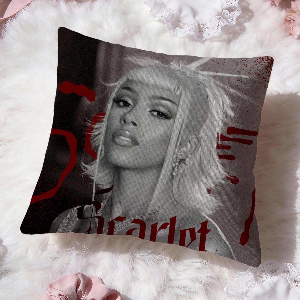 Singer D-Doja CatS Cushion Cover Premium Comfort Reversible Pillow Cove -Two in One Design for Any Room & Car Interior
