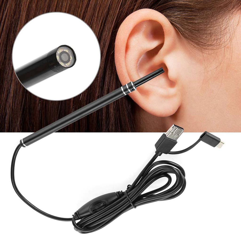 Medizinisches Otoskop Ohrenlöffel Mundhöhle Dentales Endoskop Inspektionsgerät mit LED-Licht