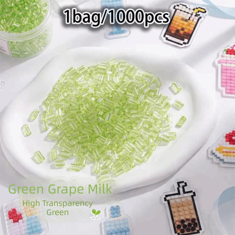 Gifts High-Transparency Handmade DIY Perler Beads 2.6mm Heat Press Glass-Colored Perler Bead Handmade Transparent Perler Beads