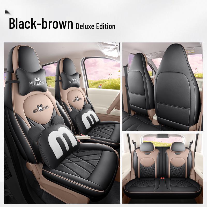 Fifth-Generation 2026 Wuling Hongguang MINIEV Four-Door Seat Covers – Full Coverage Leather Cushions for All Seasons