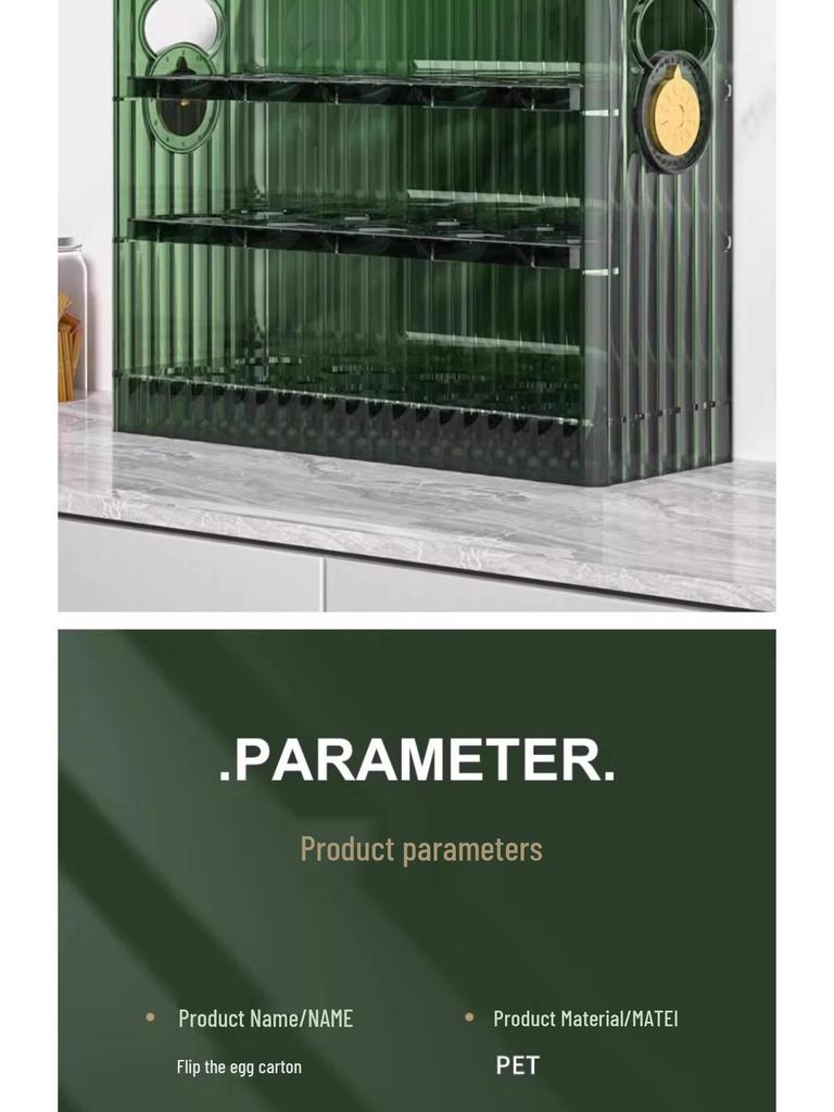 Automatischer Klappdeckel Eieraufbewahrungsbehälter für Kühlschrank