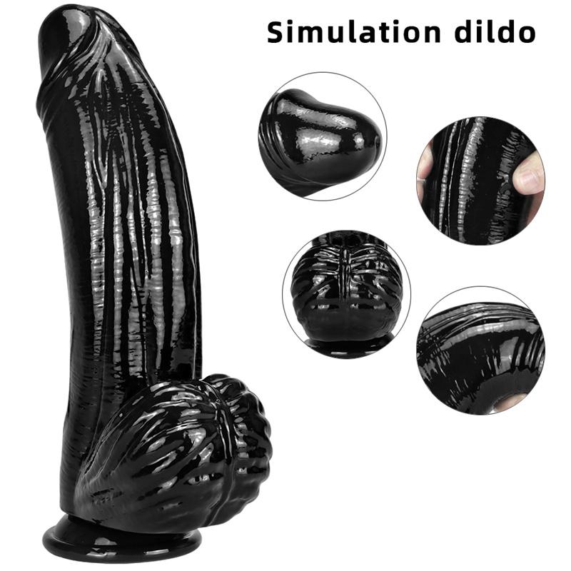 Women's Stubby Dildo Mushroom Head Big Mac Simulation Super Thick Dildo Cock Appealing Big Butt Plug