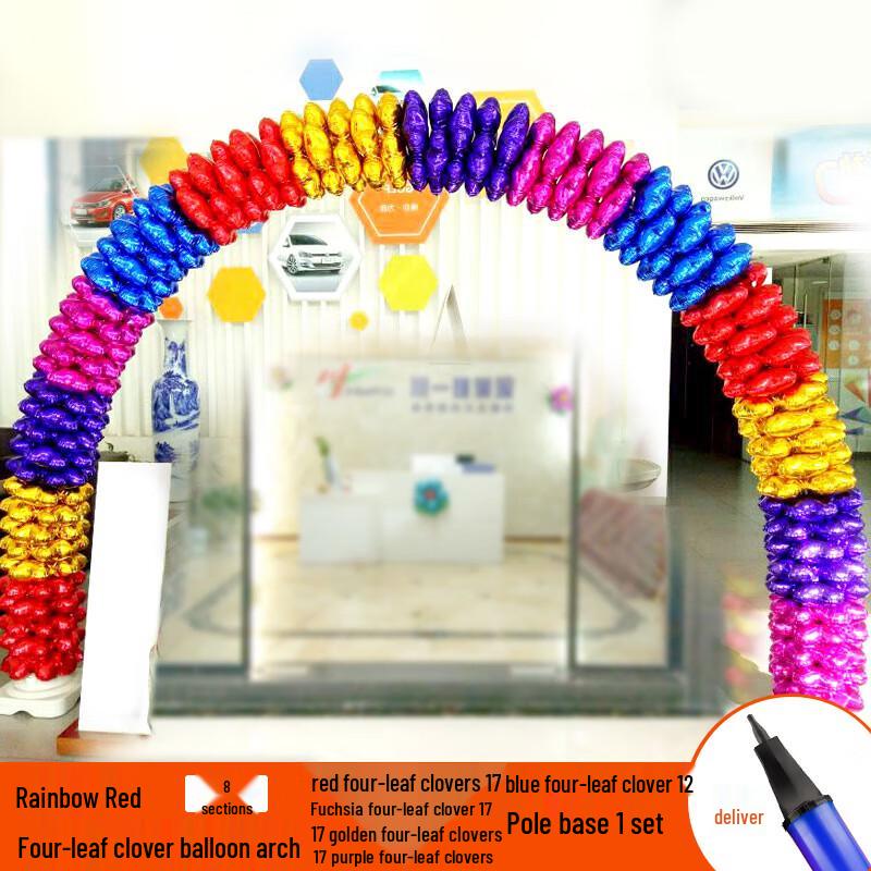 Kit de Arco de Globos de Trébol de Cuatro Hojas