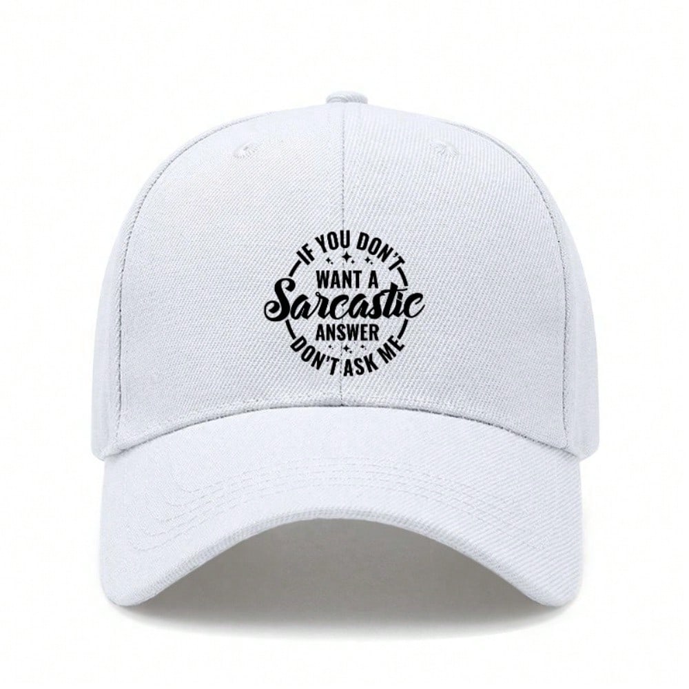 Printed Baseball Red Cap Unisex, Perfect Hiking Cycling Hat Breathable Casual Outdoor Sports Baseball Cap
