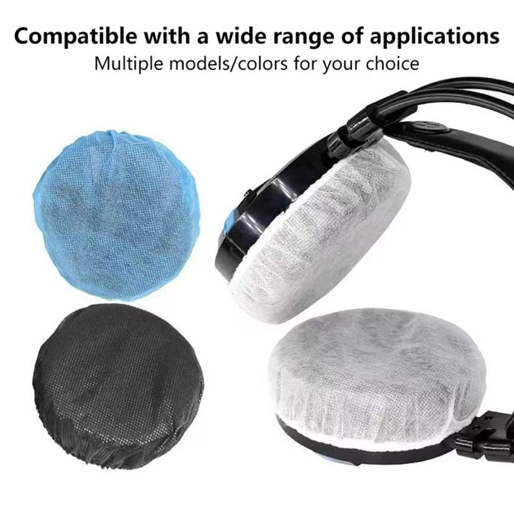 100Pcs/Bag Disposable Headphone Cover Sweat-proof Microphone Protective Cap Microphone Covers