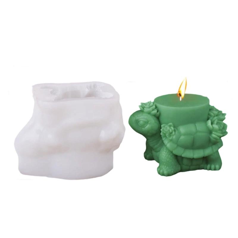 Sea Creature Silicone Mold 3D Tortoise Statue Silicone Candle Molds for Handmade Candle Soap Epoxy Resin Silicone Molds