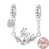 New Charms Copper Cute Animal Pets Charm Beads Fit Snake Chain Bracelet Necklace Women Diy Jewelry