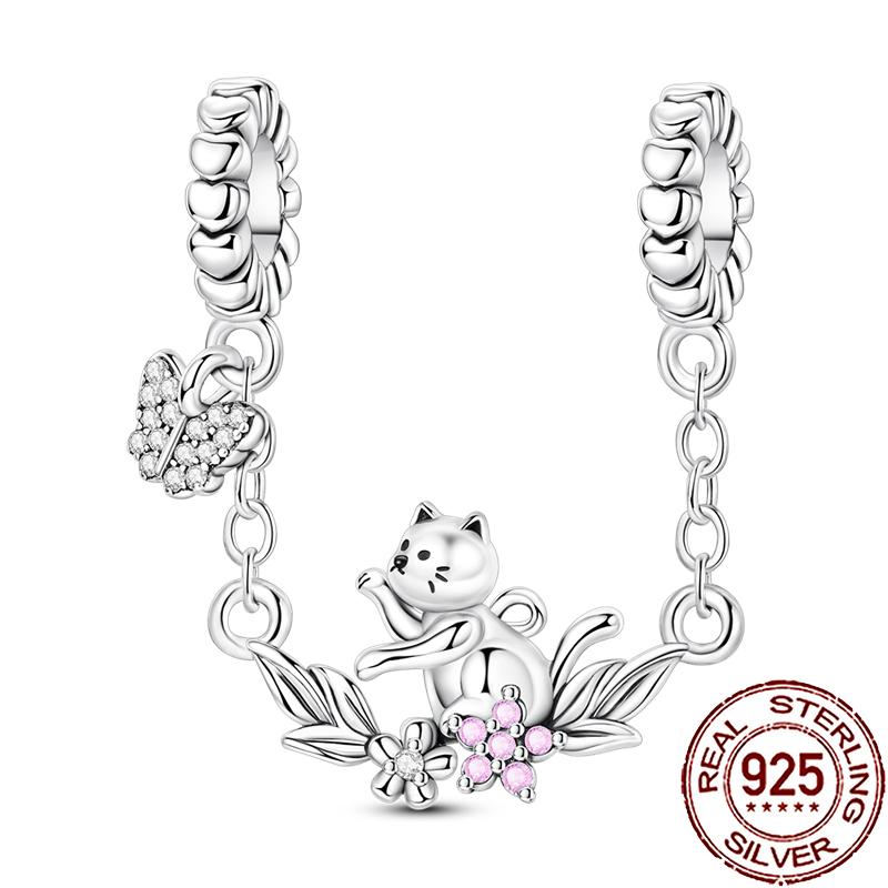 New Charms Copper Cute Animal Pets Charm Beads Fit Snake Chain Bracelet Necklace Women Diy Jewelry