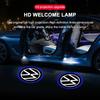 2pcs HD Led Welcome Light Car Door Projector Lamps Car Accessories For Volkswagen Lavida POLO Tiguan Passat Golf EOS Scirocco Jetta Bora