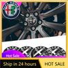 Car Stickers For Alfa Romeo Car Wheel Hub Center Cap Metal Emblem Stickers For Alfa Romeo Giulietta GT 159 147 156 Mito Brera Gi