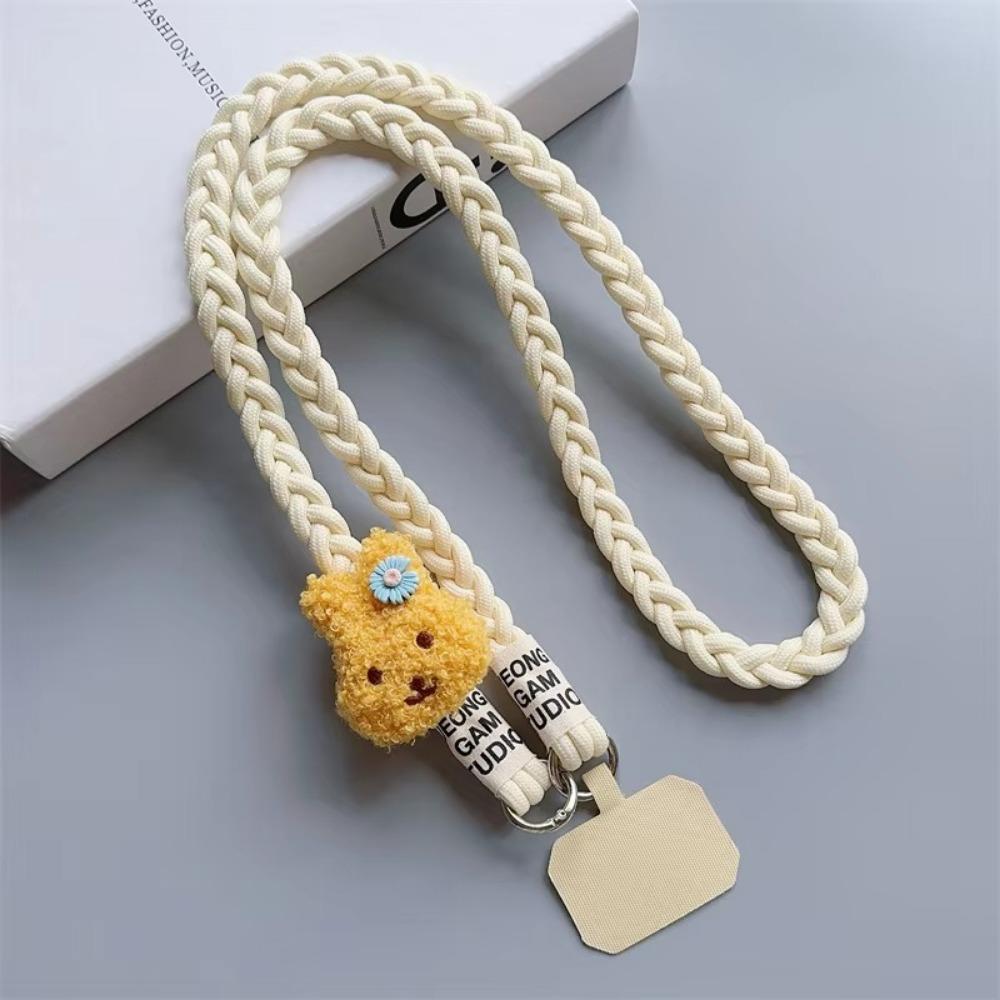 Anti-Verlust-Handy-Lanyard Gewebte Hängende Ornamente Outdoor-Umhänge-Nackenband Damen-Gürtel