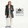Tanboer Kids' Detachable Hood Mid-Length Down Jacket