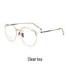Women's Korean-Style Ultralight Full Rim Pure Titanium Eyeglass Frames for Small Face, Model 9104 - Extra Wide Myopia Glasses