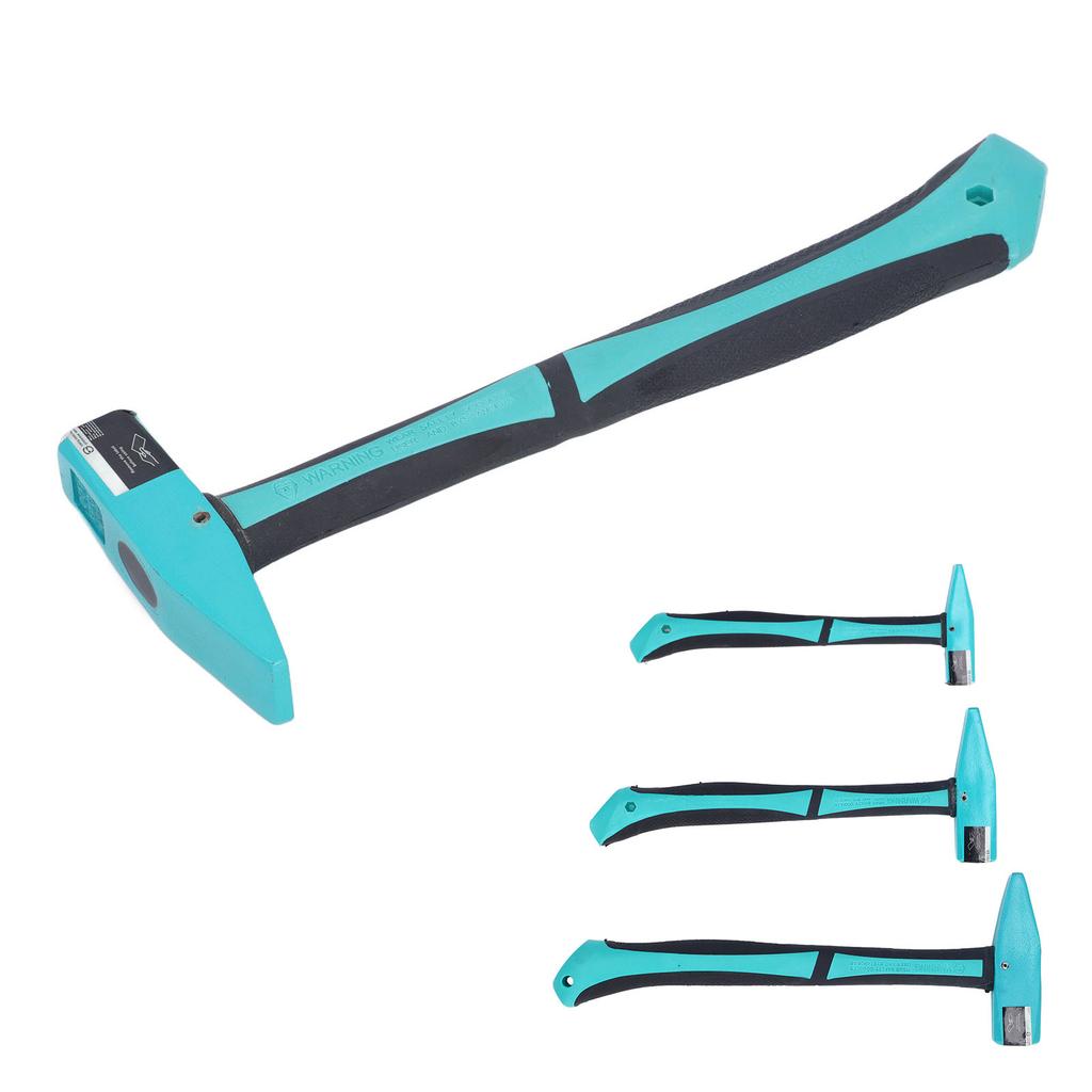 Machinist Hammer Carbon Steel TPR Handle Multi Functional Forging Hammer for Blacksmith Engineers Wo