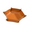 Vintage Desktop Organizer Nordic Style Folding Organizer Creative Leather Storage Tray  Entrance