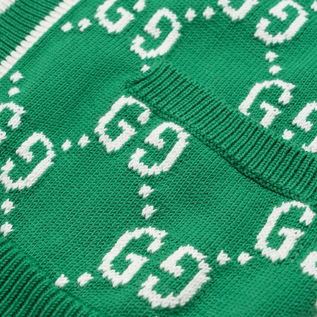 Gucci Jumbo GG Jacquard Cardigan 'Green' Men's 703943-XKCDF-3861
