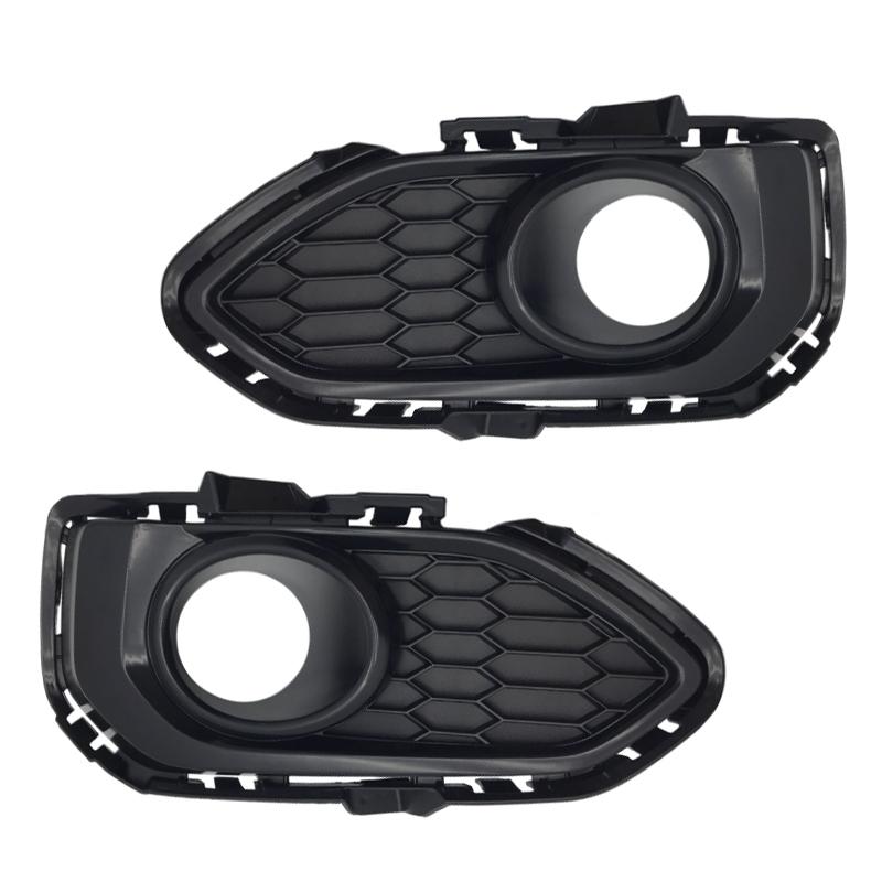 For Honda Fit 2018 2019 Car Front Bumper Fog Light Lamp Bezel Frame Cover Grille Shell Cap Hood Lid