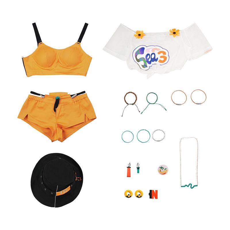 

Игра Zenless Zone Zero Костюм для косплея Белль Летний Купальник Белль Женский Хэллоуин Ролевая Игра Скин XXL