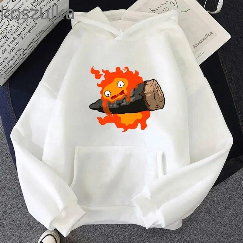 2023 Верхняя одежда Calcifer Howl Moving Castle Studio Ghibli Верхняя одежда Толстовки — фото 9