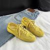 2025 Summer New Mesh Breathable Versatile Flat-bottomed German Training Shoes for Women's Sports and Leisure Lightweight Versatile Forrest Gump Sho