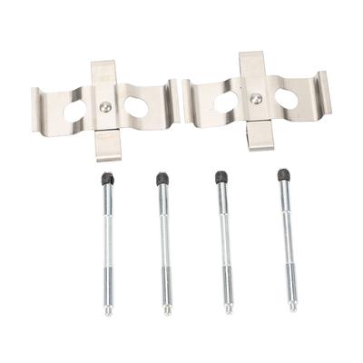 Bremssattelbolzen Montagesatz MBA1296 109‑1296 KIT1021 Vorderer Scheibenbremssattel Hardware-Satz mit Klammern und Bolzen für