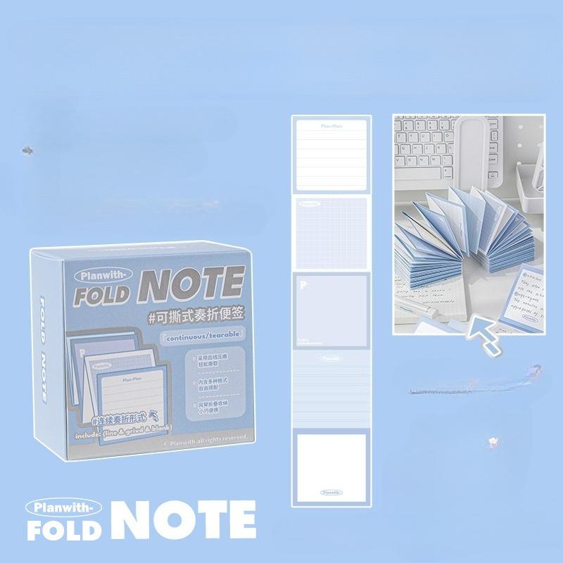 Planwith Friends Program FOLD Memorial Notes, Tear Organ-style Message Notes, No Sticky Post-it Notes
