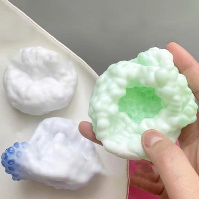 1 Stück Plastizität Eis Haut Superleicht Squeez Stressabbauende Spielzeuge Weich Ultradünnes Gefühl Klebrig Handgemachte Kugel Squishy Tischspielzeug