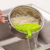 1 Pack Durable Leaf Half Round Rice Washing Sieve Cleaning Gadgets Kitchen Clip