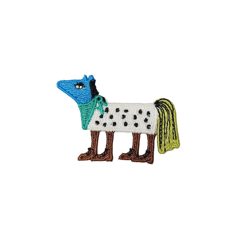 Cartoon Pony Studded Patch Decorative Embroidery DIY Cloth Applique Bag Hat Various Styles Cute Fabric Patch Sewing 5 Styles