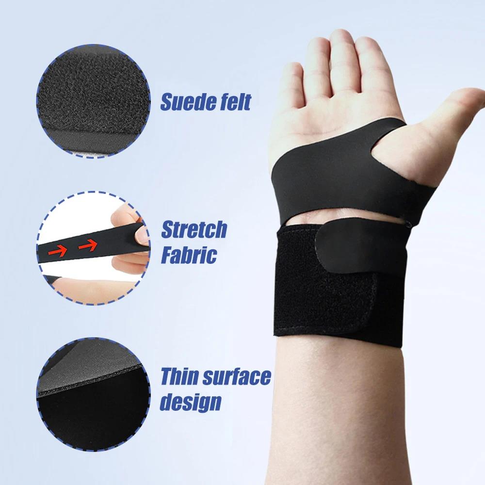 1 PCS Wrist Wraps Brace Tendonitis Support for Carpal Tunnel Arthritis - Sprained Pain Protection Sleeve Compression Stabilizer 1